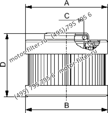фильтр гидравлики цилиндрического типа с фильтрацией снаружи FAI CF218M40NA
