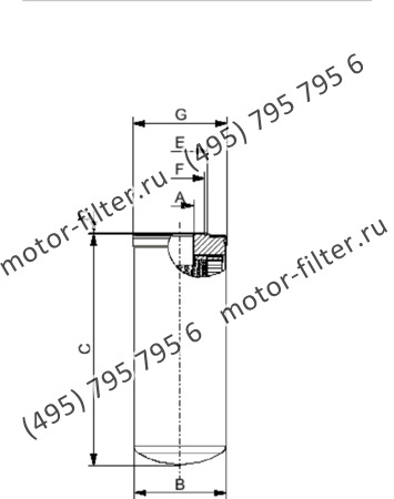 накручивающийся фильтр гидравлики для систем до 35 bar FAI CSD40000A16A