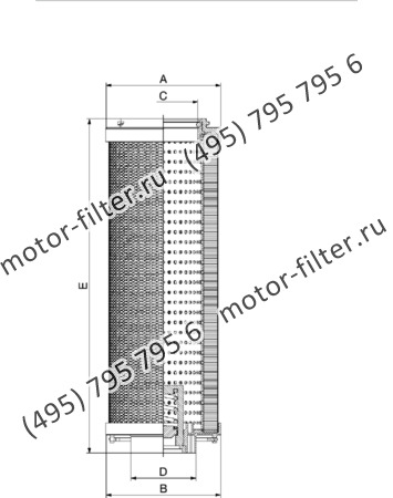 элемент сливного фильтра гидравлики FAI R0660A25NHAB6