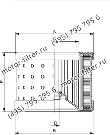 элемент сливного фильтра гидравлики FAI R1000A25A