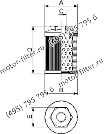 фильтр гидравлики с резьбой FAI SE155M90SG
