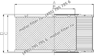 CA1998 фильтр очистки воздуха FAI