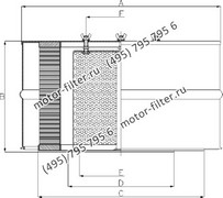 CA2173 фильтр очистки воздуха FAI