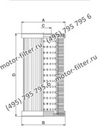 CF00160041 фильтр гидравлики цилиндрического типа с фильтрацией снаружи FAI