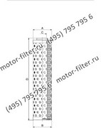 CF00160096 фильтр гидравлики цилиндрического типа с фильтрацией снаружи FAI