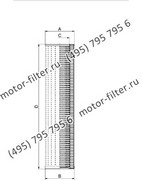 CF00160118 фильтр гидравлики цилиндрического типа с фильтрацией снаружи FAI
