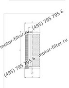 CF00160131 фильтр гидравлики цилиндрического типа с фильтрацией снаружи FAI