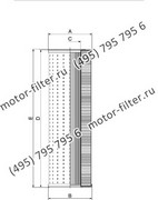 CF00160315 фильтр гидравлики цилиндрического типа с фильтрацией снаружи FAI