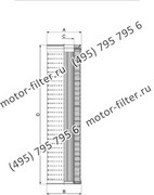 CF00160383 фильтр гидравлики цилиндрического типа с фильтрацией снаружи FAI