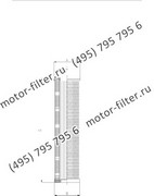 CF00160430 фильтр гидравлики цилиндрического типа с фильтрацией снаружи FAI