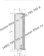 CF00160465 фильтр гидравлики цилиндрического типа с фильтрацией снаружи FAI