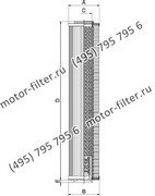 CF01NL250BP10NA фильтр гидравлики цилиндрического типа с фильтрацией снаружи FAI