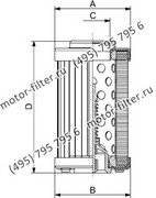 CF02540103 фильтр гидравлики цилиндрического типа с фильтрацией снаружи FAI