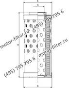 CF02540203 фильтр гидравлики цилиндрического типа с фильтрацией снаружи FAI