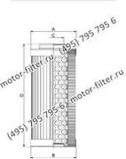CF02540208 фильтр гидравлики цилиндрического типа с фильтрацией снаружи FAI