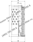 CF02540212 фильтр гидравлики цилиндрического типа с фильтрацией снаружи FAI