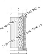 CF02540316 фильтр гидравлики цилиндрического типа с фильтрацией снаружи FAI