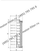 CF02540319 фильтр гидравлики цилиндрического типа с фильтрацией снаружи FAI