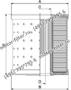 CF02540982 фильтр гидравлики цилиндрического типа с фильтрацией снаружи FAI