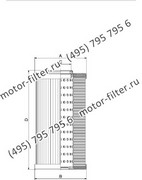 CF02541304 фильтр гидравлики цилиндрического типа с фильтрацией снаружи FAI