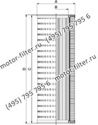 CF02541312 фильтр гидравлики цилиндрического типа с фильтрацией снаружи FAI
