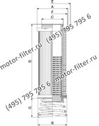 CF02541483 фильтр гидравлики цилиндрического типа с фильтрацией снаружи FAI