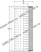 CF02541702 фильтр гидравлики цилиндрического типа с фильтрацией снаружи FAI
