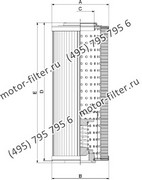CF02541721 фильтр гидравлики цилиндрического типа с фильтрацией снаружи FAI