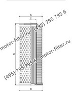 CF02541905 фильтр гидравлики цилиндрического типа с фильтрацией снаружи FAI