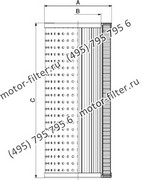 CF02542102 фильтр гидравлики цилиндрического типа с фильтрацией снаружи FAI