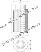 CF02542700 фильтр гидравлики цилиндрического типа с фильтрацией снаружи FAI