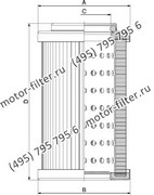 CF04540161 фильтр гидравлики цилиндрического типа с фильтрацией снаружи FAI