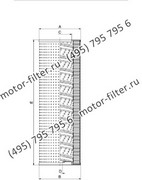CF06540243 фильтр гидравлики цилиндрического типа с фильтрацией снаружи FAI