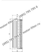 CF06540904 фильтр гидравлики цилиндрического типа с фильтрацией снаружи FAI