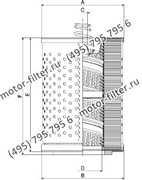 CF06540954 фильтр гидравлики цилиндрического типа с фильтрацией снаружи FAI