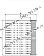 CF06541019 фильтр гидравлики цилиндрического типа с фильтрацией снаружи FAI