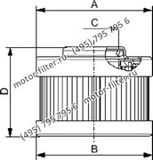 CF232M25NA фильтр гидравлики цилиндрического типа с фильтрацией снаружи FAI