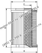 CF9601M90NA фильтр гидравлики цилиндрического типа с фильтрацией снаружи FAI