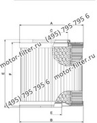 CHP372A25NV фильтр гидравлики цилиндрического типа FAI