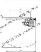 CSP06035A10A накручивающийся фильтр гидравлики для систем до 25 bar FAI