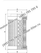 D1320A03NHA элемент напорного фильтра гидравлики FAI