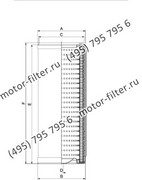 DCC10025001 цилиндрический воздушно-масляный сепаратор компрессора FAI