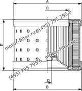 R1003P25A элемент сливного фильтра гидравлики FAI
