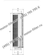 R1300A03NHAB6 элемент сливного фильтра гидравлики FAI