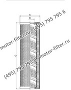 RK0201A16MMV фильтр гидравлики цилиндрического типа FAI