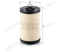 BFU700X фильтрующий элемент топливного фильтра в системе питания дизеля, безметаллический MANN