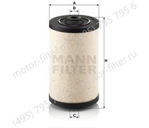 BFU900X фильтрующий элемент топливного фильтра в системе питания дизеля, безметаллический MANN