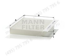 CU2680 фильтрующий элемент воздушного салонного фильтра MANN