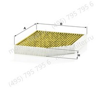 FP2450 фильтр салона антиалергенный антибактериальный MANN