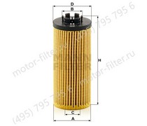 HU6012ZKIT комплект безметаллических фильтрующих элементов масляного фильтра MANN
